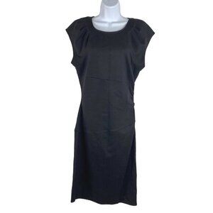 Diane Von Furstenberg Thane Dress Wool Blend Black NWT‎ Women's Size 10